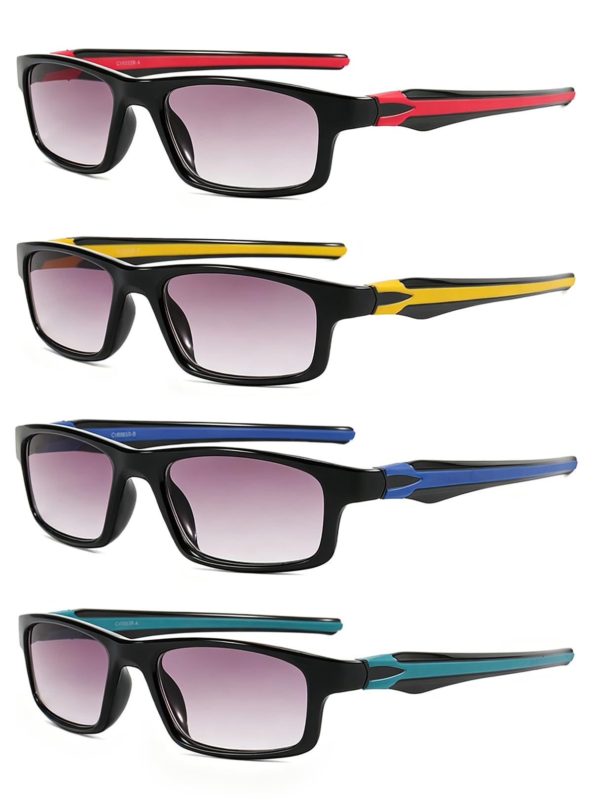 KOOSUFA Sport Sonnenlesebrille mit UV-Schutz Herren Lesebrille Outdoor | Sonnenbrille mit Sehstärke, Passt zum Gesicht, Getönte lesebrillen, Lesehilfe, +1.0 +1.5 +2.0 +2.5 +3.0 +3.5 +4.0