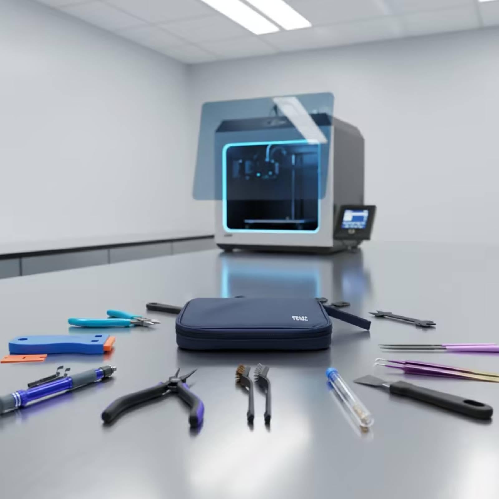 Robustes, Präzises 3D Werkzeugset mit Aufbewahrungskoffer, Zubehör Und Hilfswerkzeug.