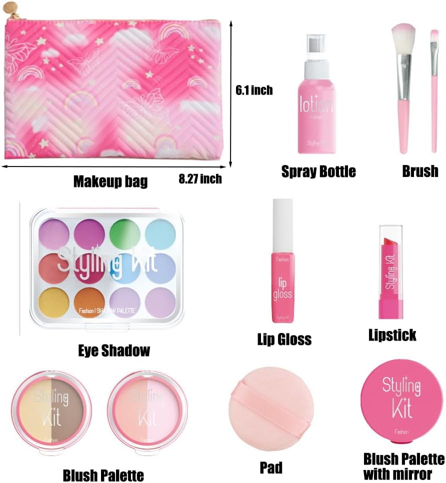 Pretend Makeup Kit Girls 11 Pcs