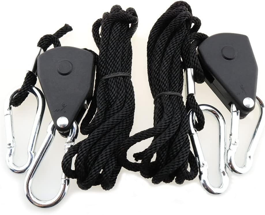 Amazon.com: ZZHXSM 1Pair Adjustable 1/8inch Rope Hanger, Heavy-Duty ...
