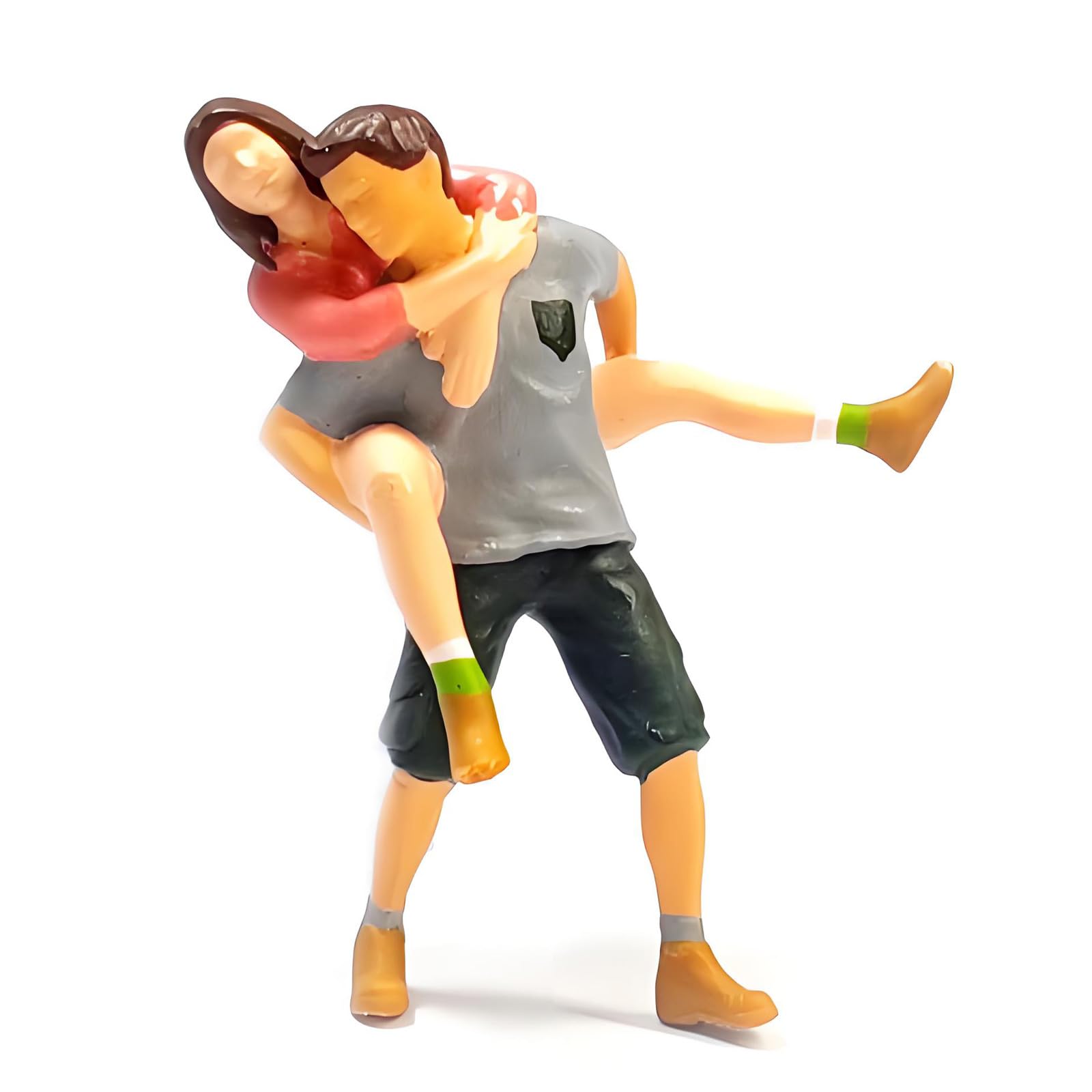 Msioytog 1: 64 Resin Miniature Couple Figure for Model Train Scenes and Collectible Displays Resin Figurines for Decors