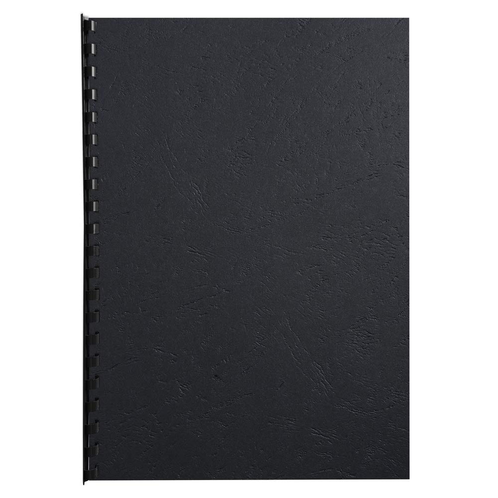 Exacompta Lote de 100 cubiertas/cartulinas de dossiers, Negro, A4