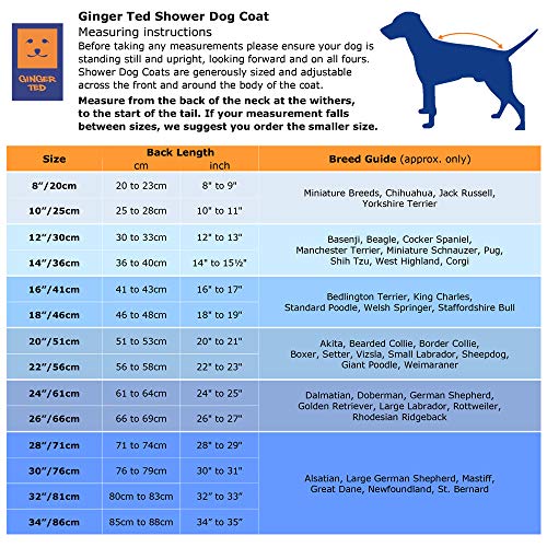Ginger Ted Waterproof Dog Coat size 14"/36cm Yellow - warm fleecy lining, reflective piping, quick fastening, jacket raincoat style - Image 5