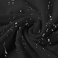 Vista 2 de SUPERO Funda impermeable de poliéster y elastano para silla (100 unidades, color negro) - Fundas elásticas para sillas de comedor, protector