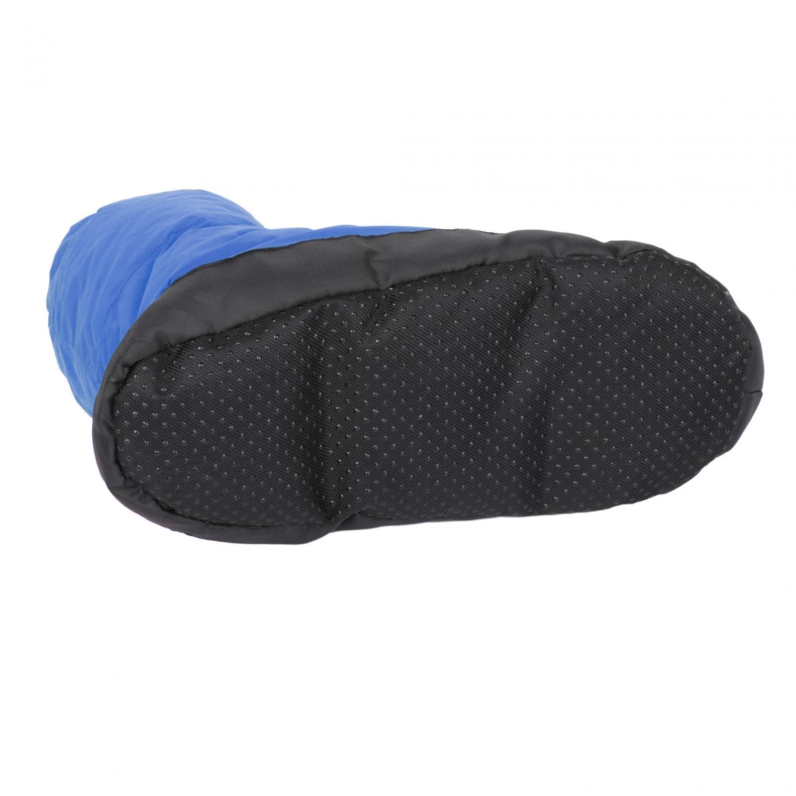 Winter Duck Down Booties Duck Down Slipper Boots for Camping Bed Tent Blue Color L-image-8