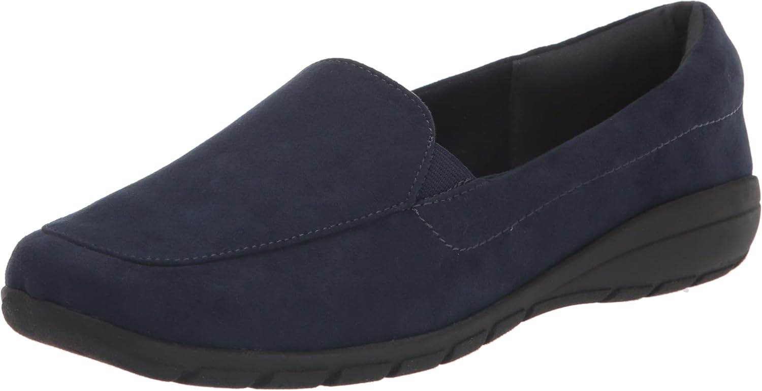 Easy Spirit Women's ABRIANA2 Loafer, Dark Blue 400, 6 Wide