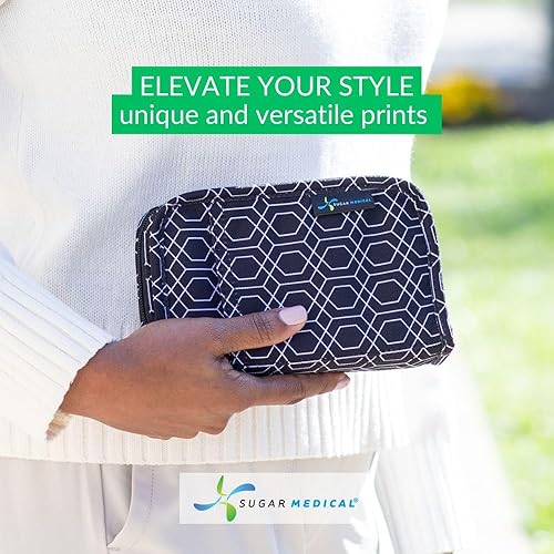 Vista 25 de Sugar Medical Estuche de suministro para diabetes Bolsa de viaje para suministros médicos Organizador de medidor de glucosa Productos