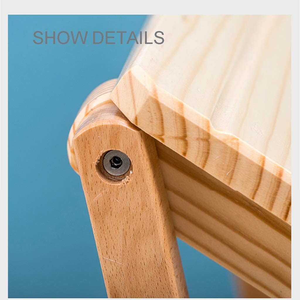 Home Step Stools,Step Stool High Stool Stair Chair Seats Wooden Ladder 4-Step Shelf Stepladder Multifunctional Folding Fold up Library/Kitchen/Office Steps (42×87×92Cm)