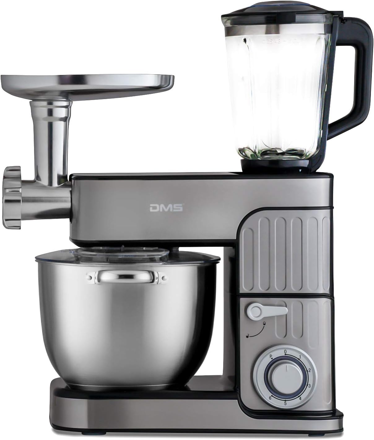 DMS® Germany 3 in 1 Kitchen Machine - Silver & 2300 Watts Model - KMFB-2300