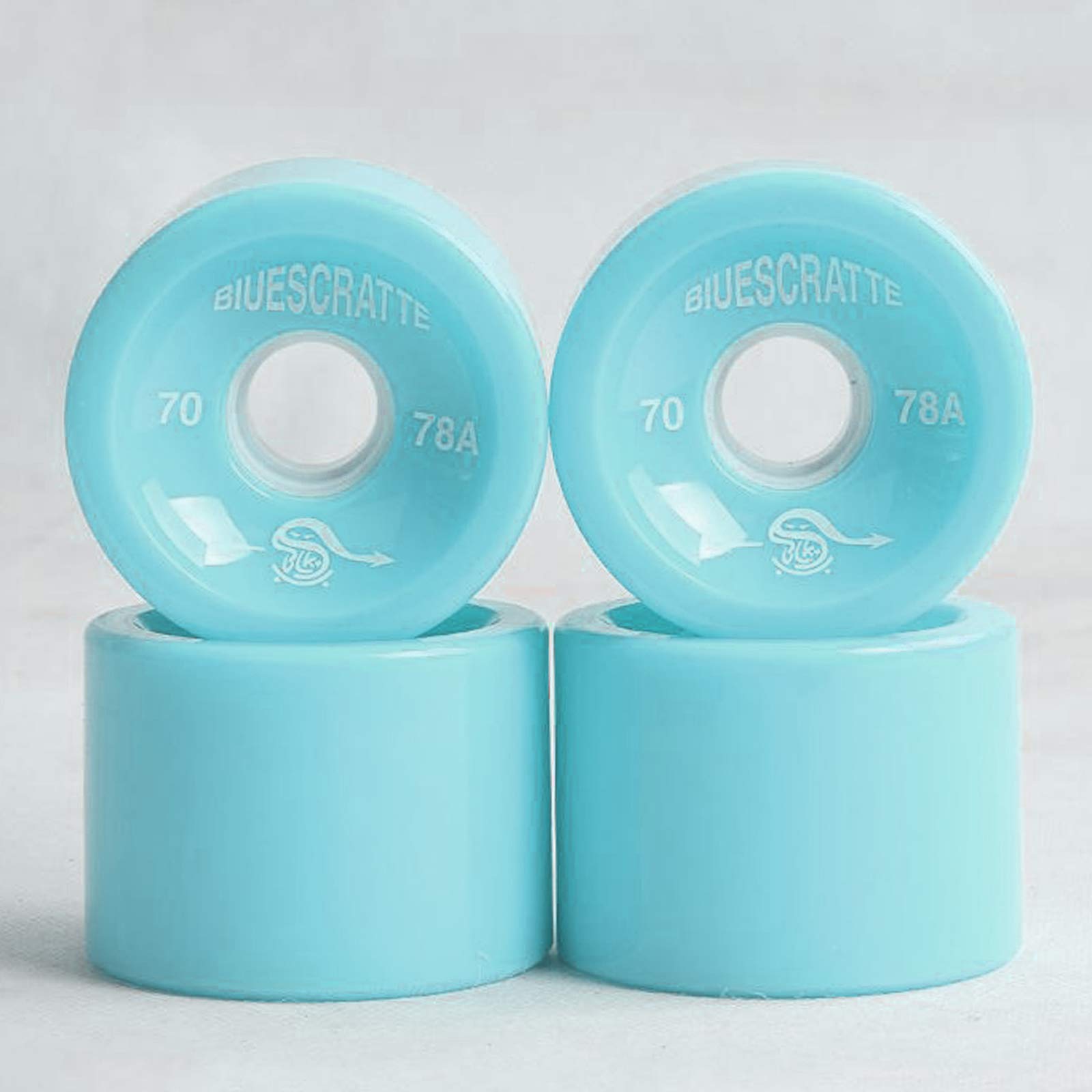 Perfeclan 4 unids/Pack 70mm Longboard PU Rueda de Skateboard 78A dureza Ruedas Crucero de ABEC-9 rodamientos Cubierta Exterior