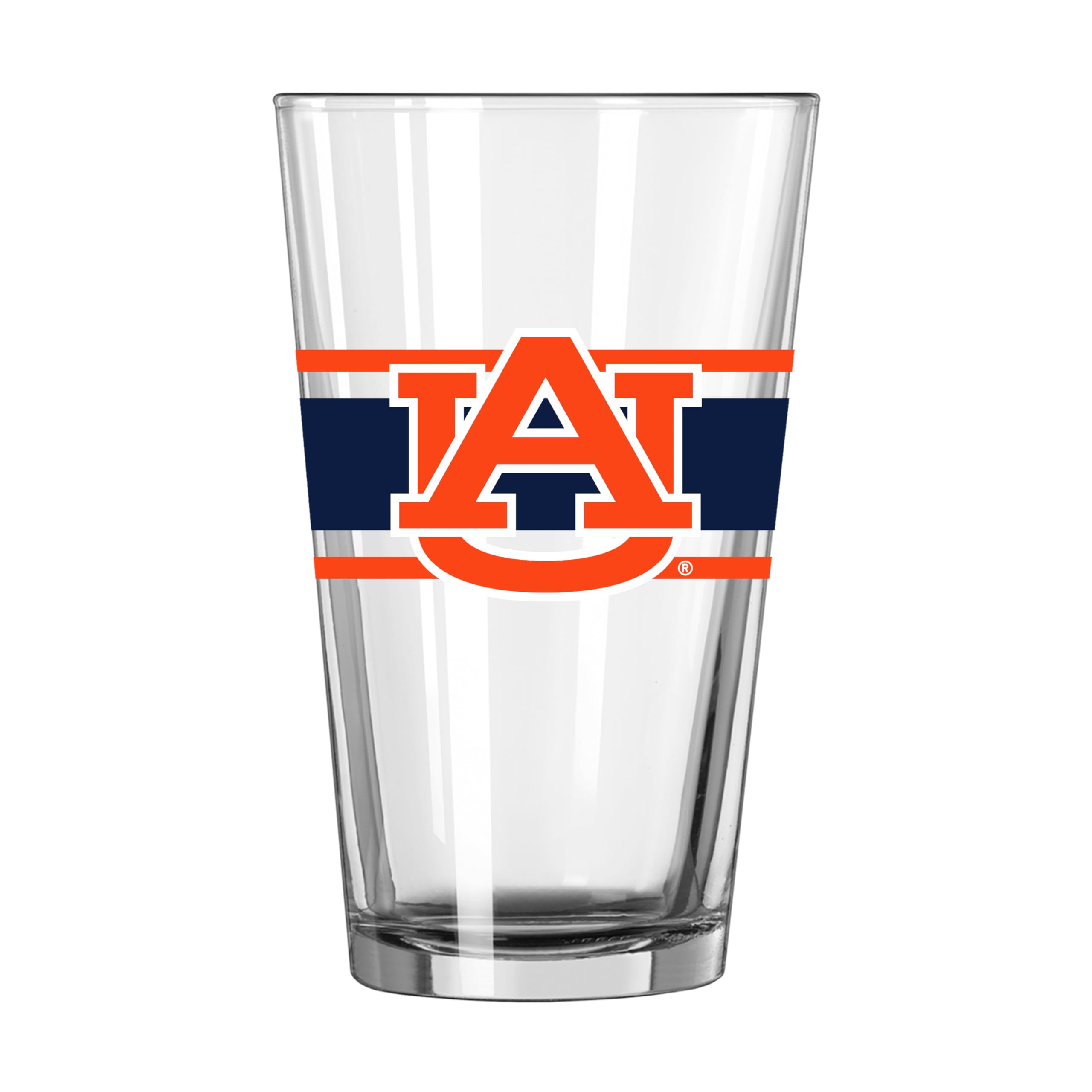 Logo Brands NCAA 16 oz Pint Glass - Durable Glass With Bold Team Color– Chip-Resistant Rim Drinkware For Fans, Tailgates, Home Bars &amp; Everyday Use