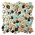 Pebble Porcelain Tile Fambe Turquoise Green Beige Shower Floor Pool Alley Tiles Mosaic TSTGPT005 (5 Square Feet)