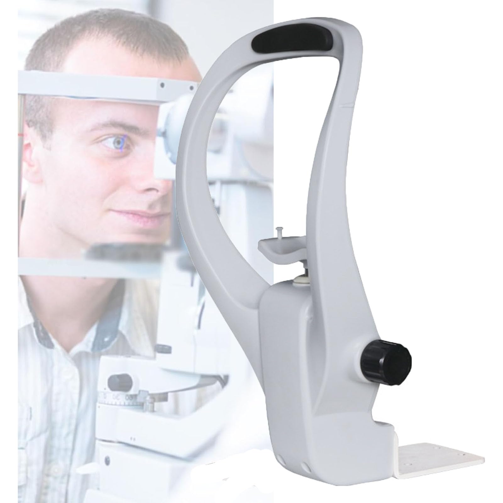 oiakus Chin Rest Forehead Support Optometry Accessories, Lifting Forehead Bracket Optical Instrument for Auto Refractometer and Other Devices Chin Rest