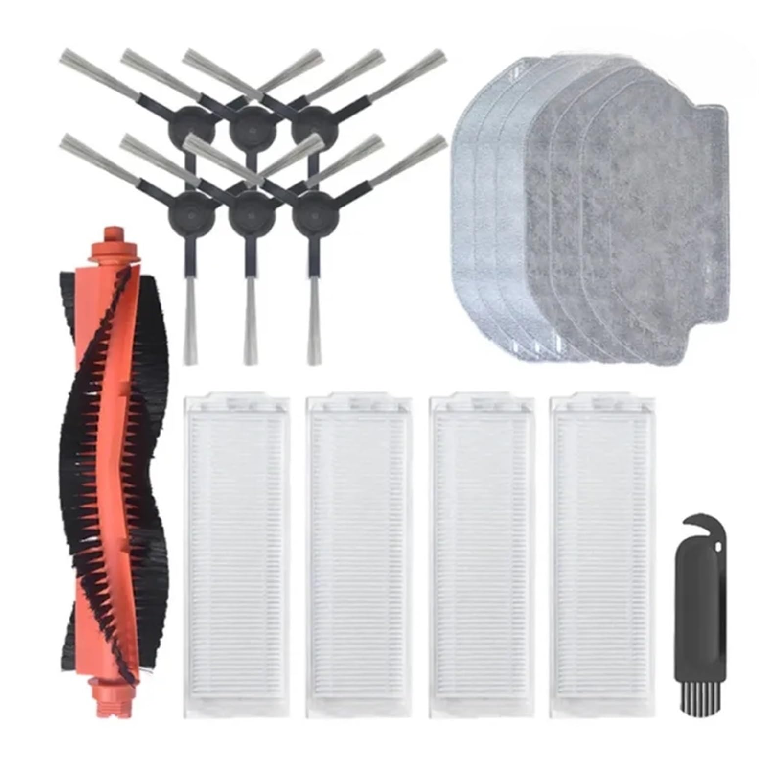 PORRSYDCD Accessories，Compatible With Mijia Mop Pro STYTJ02YM/VIOMI V2 PRO/V3 Parts Robot Vacuum Cleaner Main/Side Brush Hepa Filter Mop Parts(14)