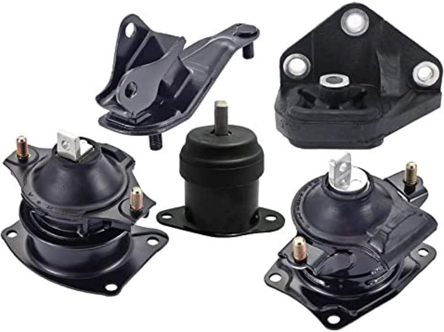 ENA Engine Motor and Trans Set of 5 Mount Compatible with Acura Honda TSX Accord 2.4L Automatic Transmission Replacement for A4510 A4516 A4517 A4526HY A4542