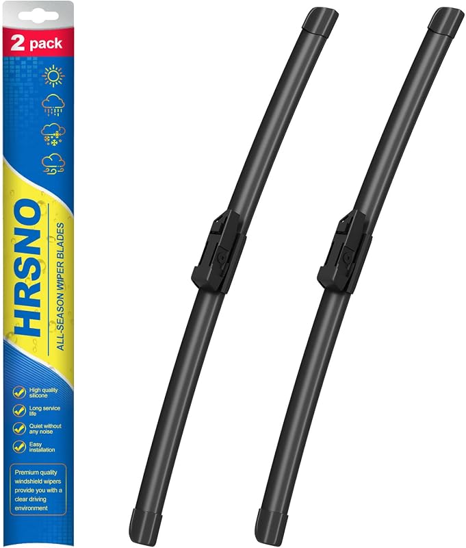 Palhetas do limpador de para-brisa HRSNO Top Lock para Honda Civic 2005 a 2011 – 2 unidades