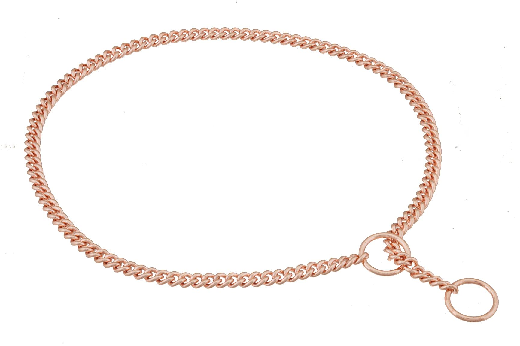 Chaîne de montre en laiton massif Alvalley or rose 55 cm