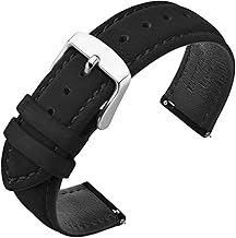 ANNEFIT Watch Straps for Men 18 mm 20 mm 22 mm, Vintage Nubuck Suede Soft Leather with Quick Release