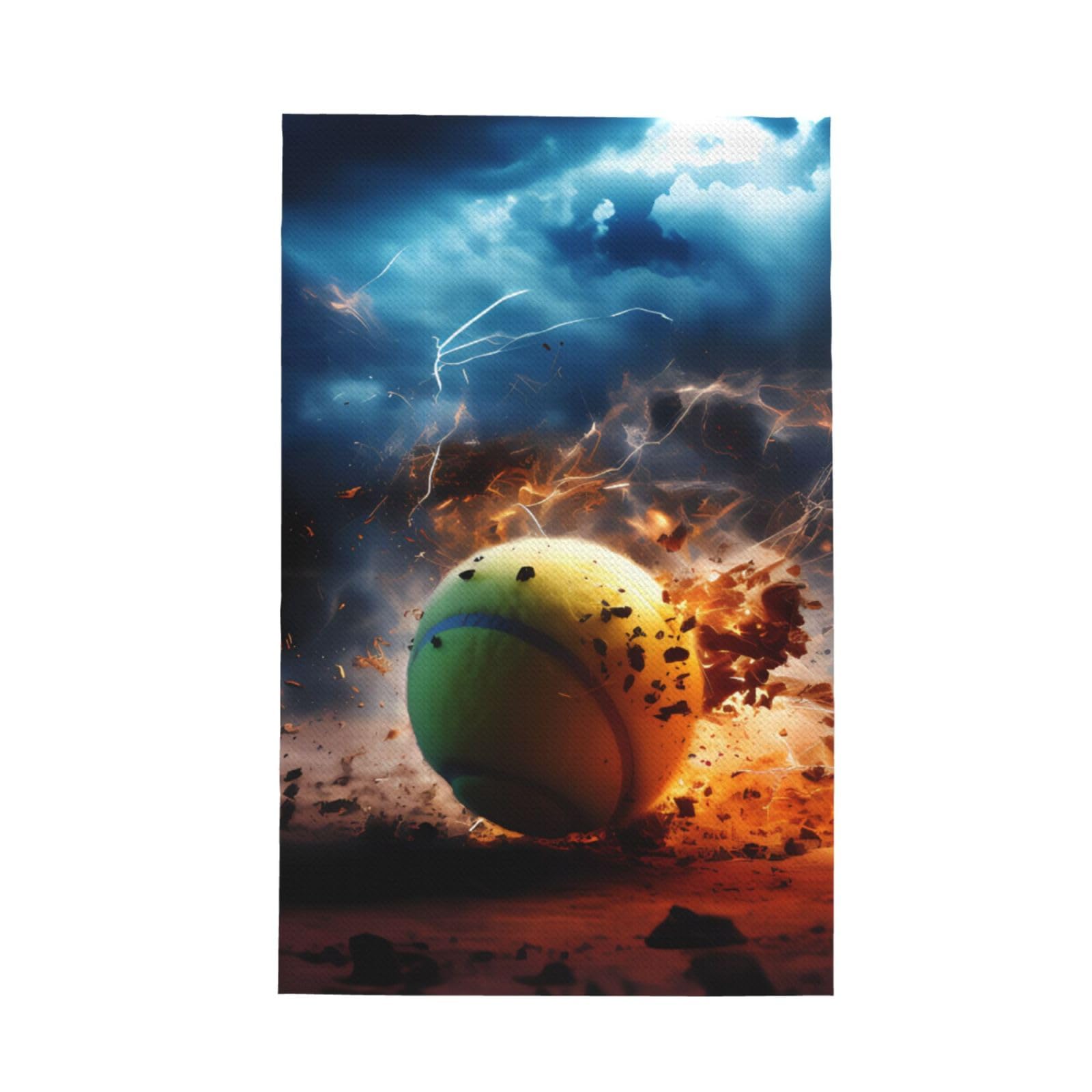 SXZVVBN Lightning Tennis Super Absorbent Microfibre Waffle Towels Fast Drying Dish Cloths Home Cafe Barista