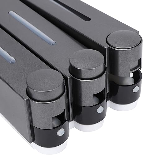 Miniatura 4 de Dispensador de champú de ducha montado en la pared, dispensador de cámara 3 en 1 para lavado de manos de ducha, gel de ducha con botellas