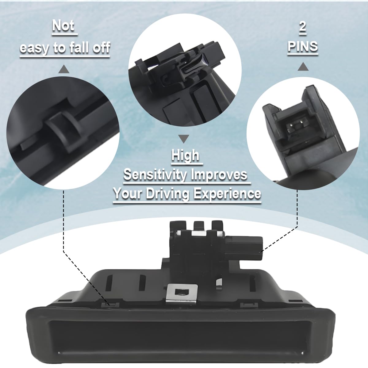 ZAMDOE 51247118158 Interruttore Maniglia portellone Posteriore per BMW X1 E84 X5 E70 X6 E71 E72 E82 E88 1 Serie 3 E90 E91 E92 E93 Serie 5 E60 E61Coupé Touring Pulsante del Cofano del Bagagliaio