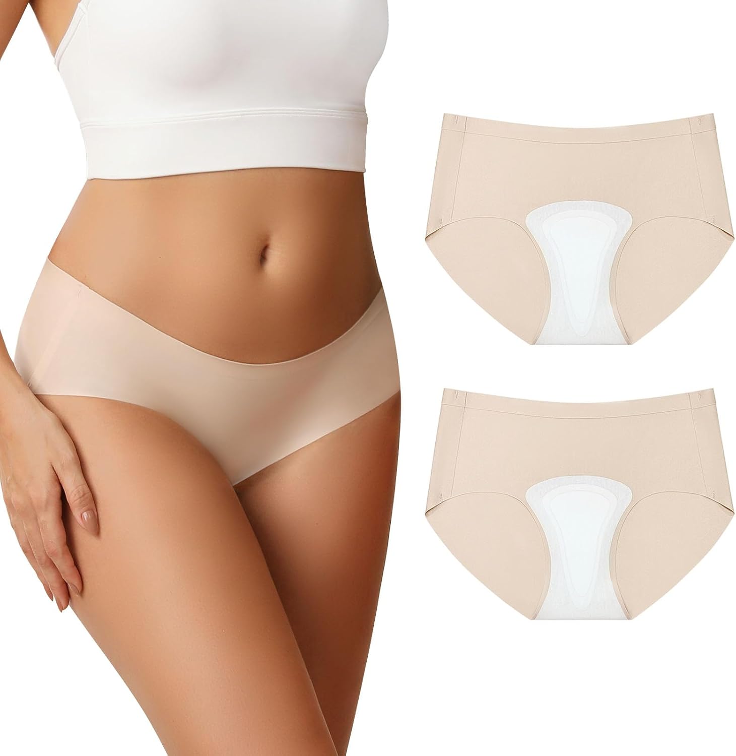 Camel Proof Underwear for Women Seamless Thongs with Camel Concealer Toe No Show Yoga Bikini Workout Panties
