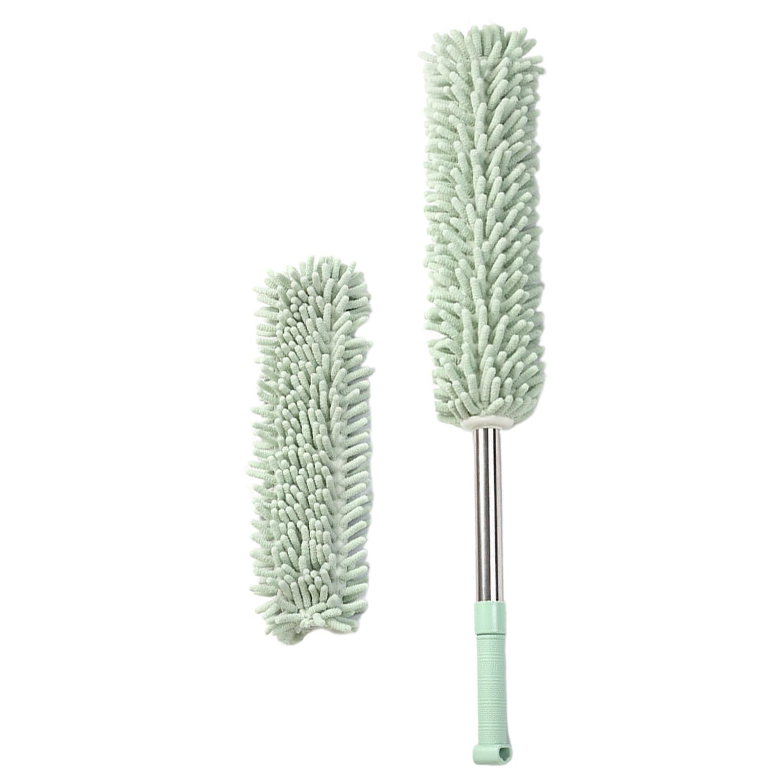 Brosse à épousseter télescopique pour atteindre les recoins hauts et nettoyer sans effort