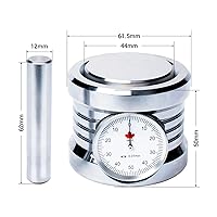Vista 2 de Dial Magnetic Z Axis Zero Pre-Setter Tool Setter para centros de torno de mecanizado de fresado CNC, altura de 1.969 in, precisión de 0.000 in