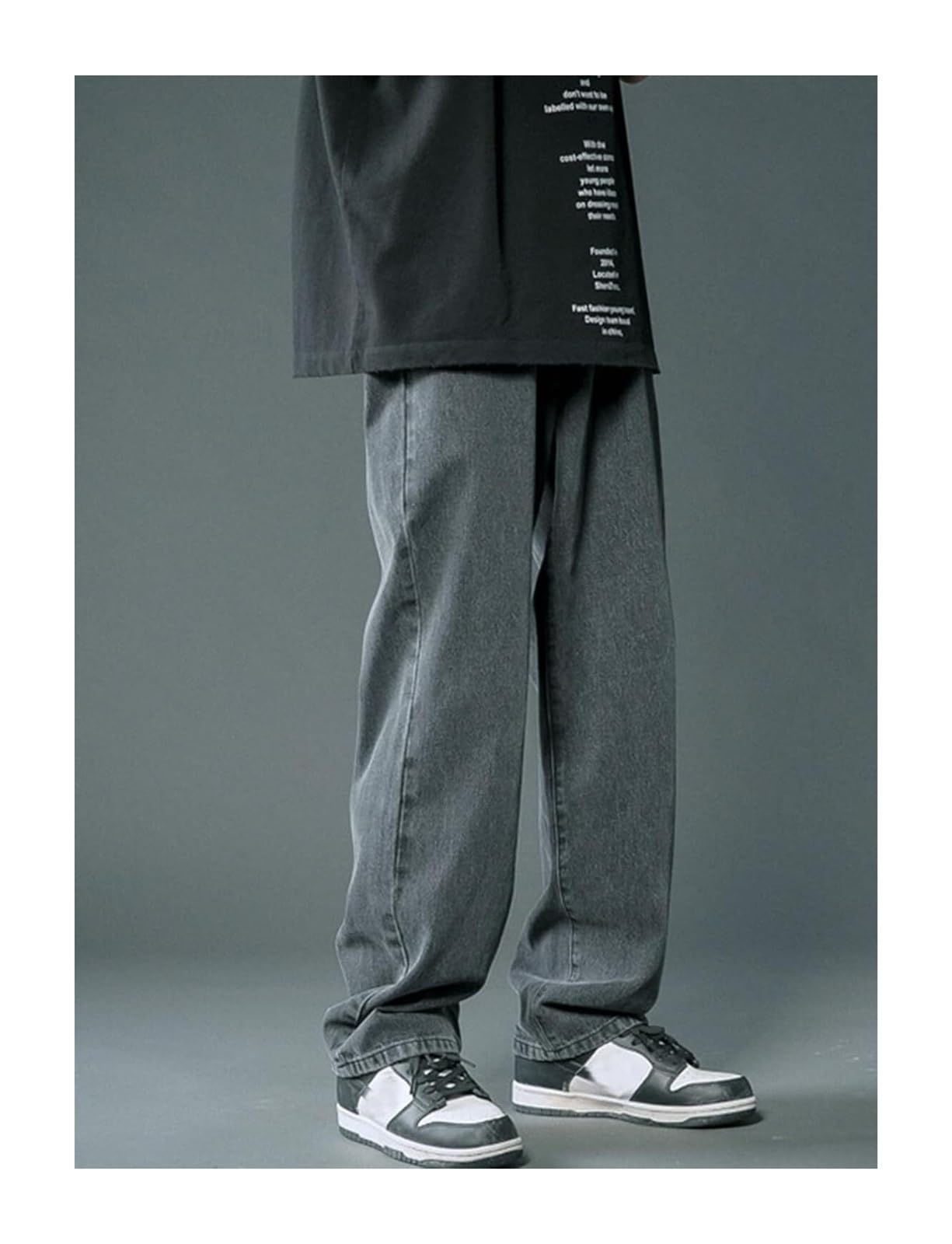 Dżinsy Baggy dla mężczyzn szerokie dżinsy skater hip-hopowe dżinsy na co dzień luźne spodnie dżinsowe Y2K Streetwear Style Slim Fit Jeans dla mężczyzn