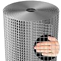 36inx50ft 1/2 in 19gauge Hardware Cloth Galvanized Welded Cage Wire Mesh Rolls Square Chicken Wire Netting Raised Garden Beds Rabbit Fence Snake Fencing Rodent Animals Weasel Gopher Moles Raccoons