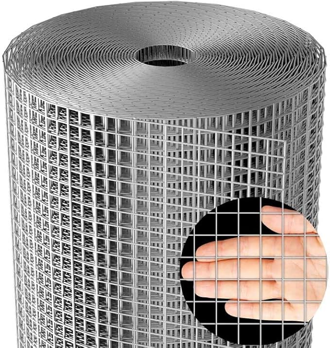 AMAGABELI GARDEN & HOME Hardware Cloth 1/2 inch 36inx50ft 19Gauge Galvanized After Welded Cage