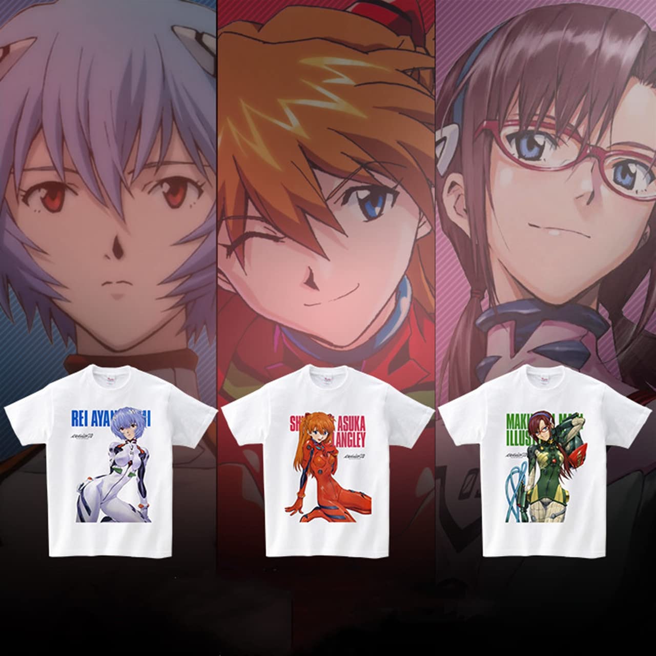 Amazon.co.jp: FANQIE 新世紀エヴァンゲリオン EVA Tシャツ 綾波レイ