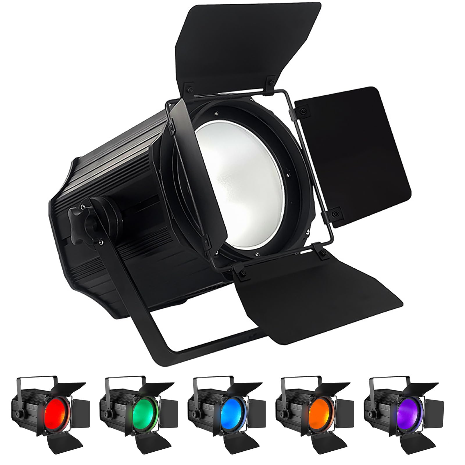 Upikit Multi-Color (Red, Green, Blue, Warm White, Amber, Uv, Cold White) Led 200W Cob Stage Lights, Rgbwa 6In1 Cob Par Lights, Dmx/Master-Slave Dj Lights Spotlight Fresnel Lights Warm & Cold White Par Lights For Church Concert Wedding 6-In-1 Small