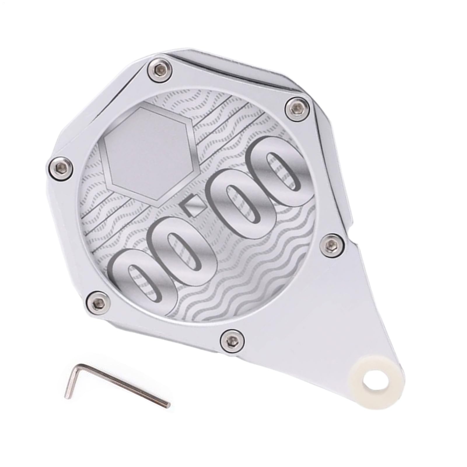 Support en aluminium étanche et antivol pour vignette de moto et cyclomoteur - 8