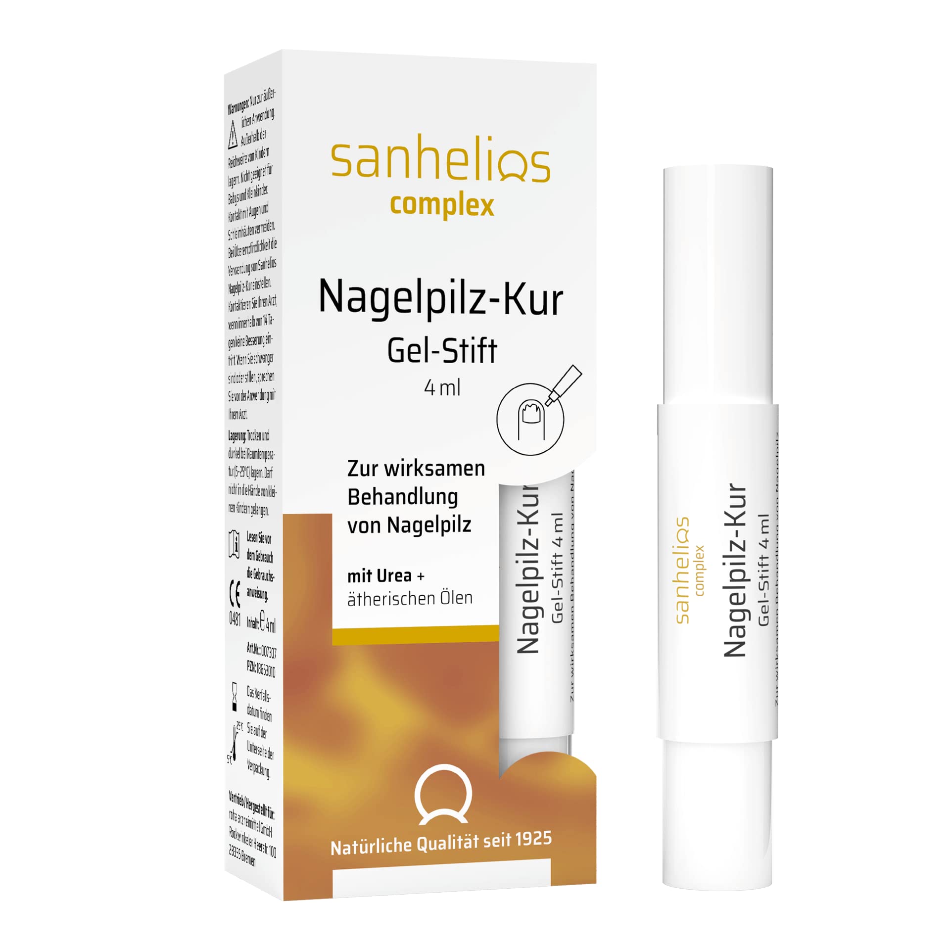Sanhelios Nagelpilz-Kur Gel-Stift | Zu wirksamen Behandlung einer Nagelpilzinfektion | belegte Wirkung* | ohne Feilen | mit Biotin u. ätherischen Ölen