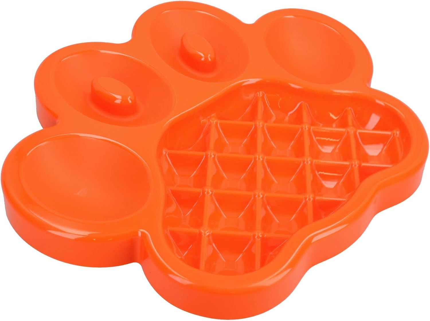 Orange PAW Interactive Dog Slow Feeder Food Accessories Control Fast Eating