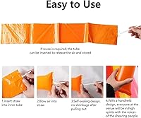 Vista 4 de 100 unidades de palitos de trueno para animar gruesos Bam Bam Bam Cheerleading Noise Makers Globos para eventos deportivos, baile, baloncesto