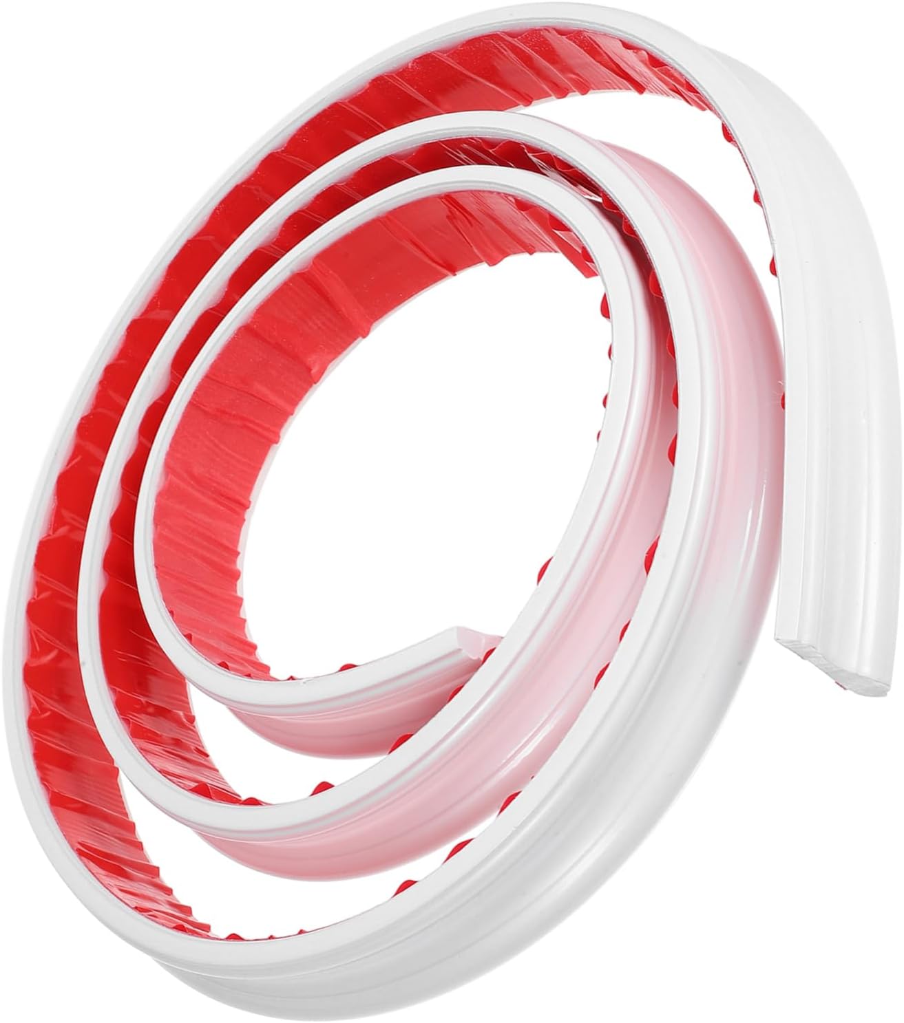 Mikikit 2m Self-Adhesive Wall Molding Trim Peel Stick White Trim Molding for Countertop Edge