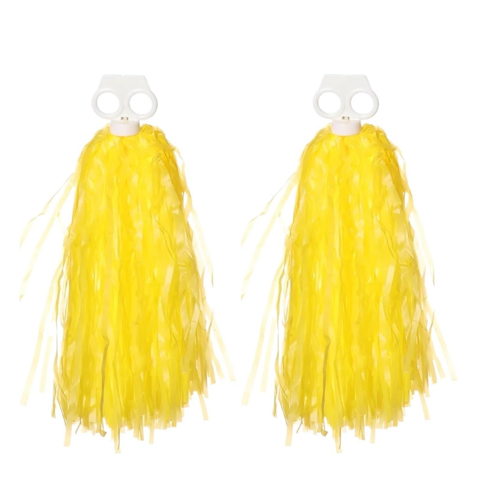 Aiqijohi Girls Color 14 Cheerleader Pom Poms 1Pair Rainbow Plastic Cheerleader Pompoms Cheer Refueling Props Cheerleading Pom Ppom