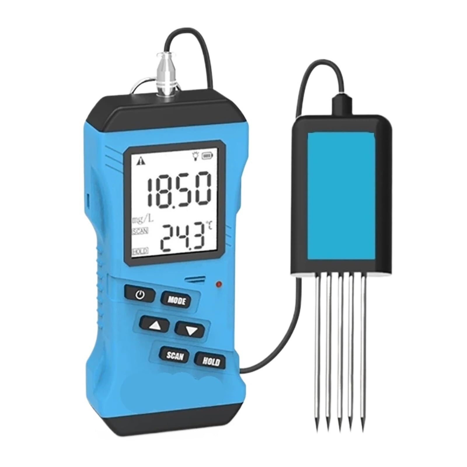 Detector de humedad Plataforma Portátil De Prueba Rápida Multiparámetro Del Suelo, Termómetro Humedad Nitrógeno, Fósforo Y Potasio, Analizador,para medición precisa