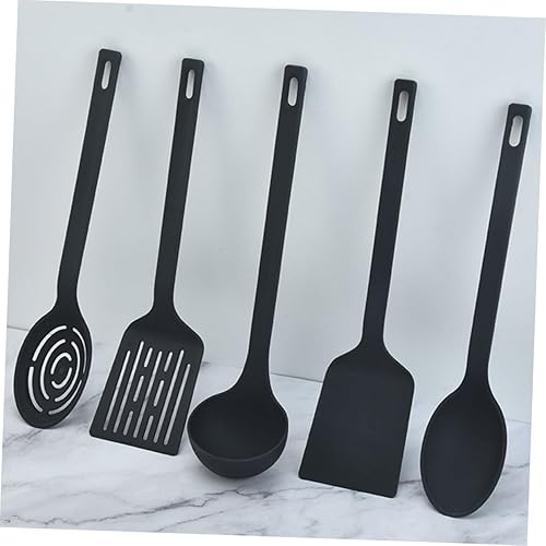 Miniatura 9 de Kichvoe 1 juego de espátula de cocina y cuchara antiadherente de nailon de alta temperatura utensilios de cocina para uso en el hogar, restaurante y