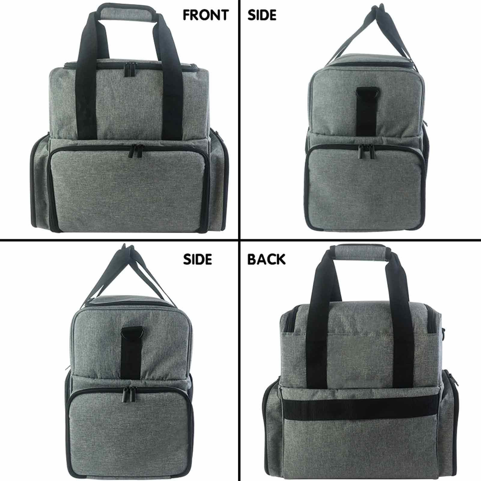 borsa per smalto per unghie, organizer per manicure da viaggio, borsa organizer da viaggio per nailtech, borsa per strumenti per smalto a doppio strato per accessori per smalto, divisore regolabile