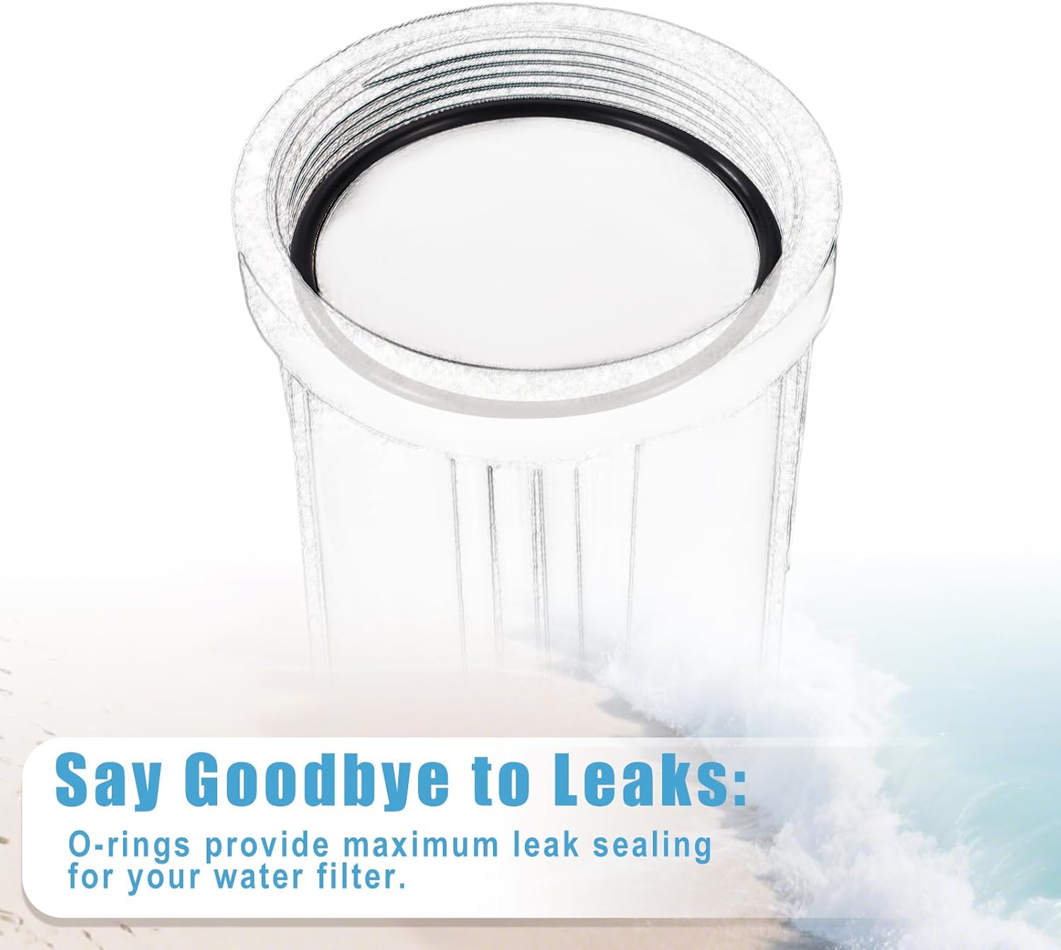 3 Pcs Water Filter O-Ring Replacement, 3.5inch OD Rubber Reverse Osmosis Filter Housing O-Ring Accessories Compatible with APEC ROES-50 & Ultimate Reverse Osmosis System