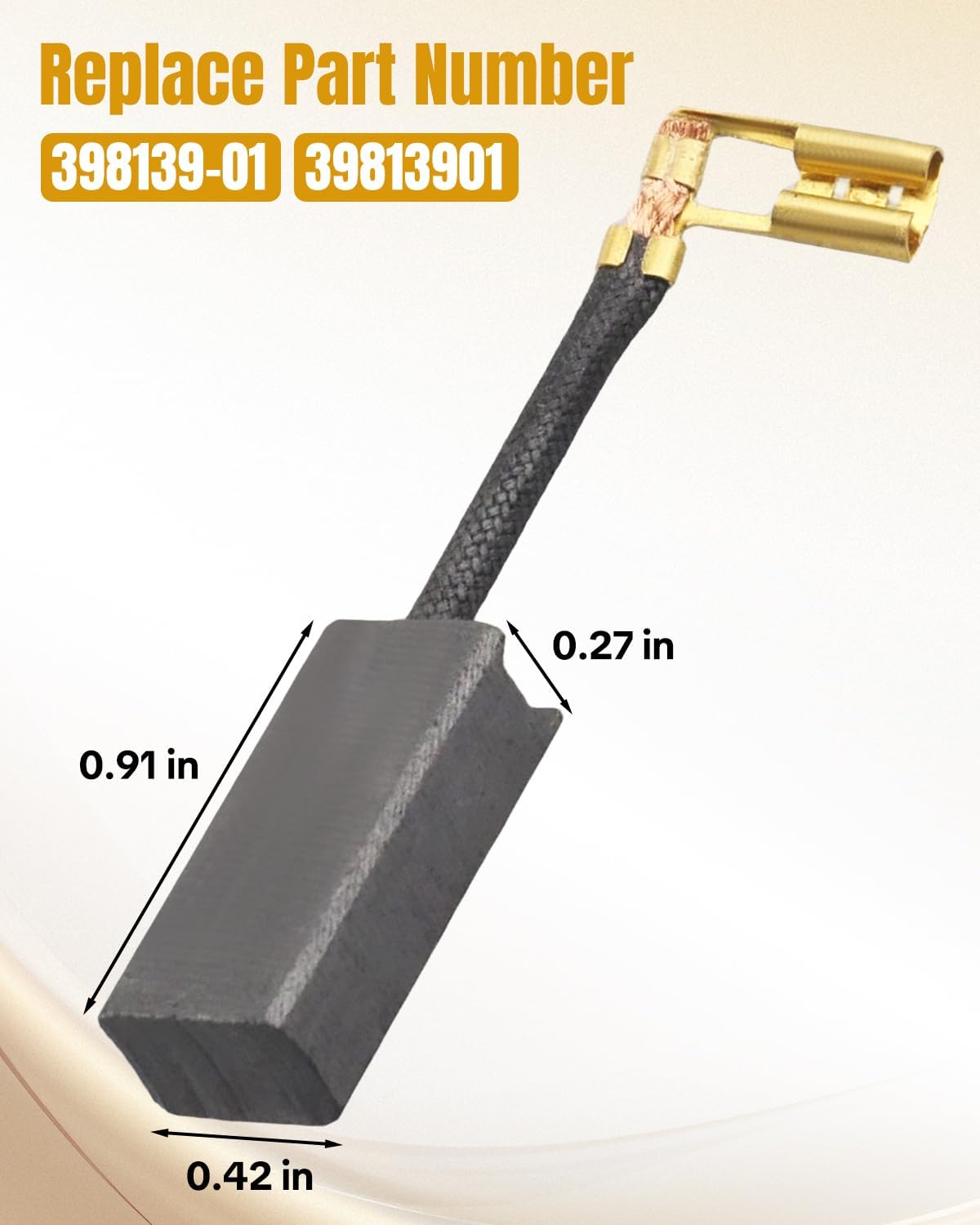 10PCS 398139-01 Carbon Brushes Fit for Dewalt DW616 DW618 Routers, Router Carbon Brushes Replace 39813901