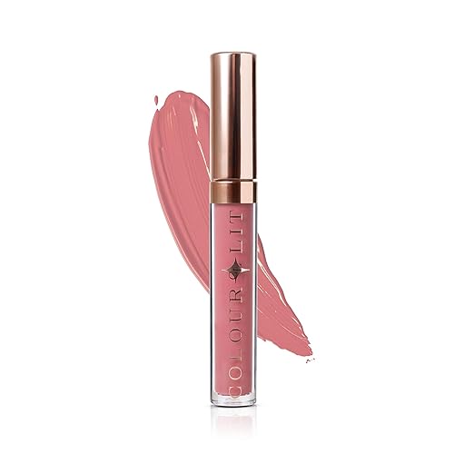 Colourlit - Lápiz labial líquido mate, a prueba de manchas, maquillaje de labios líquido con acabado mate, color de larga duración, 0.16 onzas