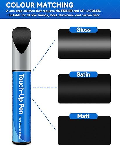 Miniatura 6 de Onyx Carbon Matte (TK004-PM) Pintura de retoque de bicicleta compatible con Trek, kit de pintura de retoque  Color de coincidencia exacta para