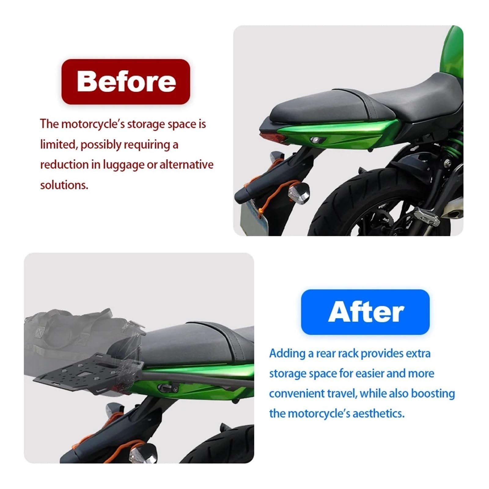Motocykl Bagażnik Do Kawasaki 650/ER-6N/ER-6F