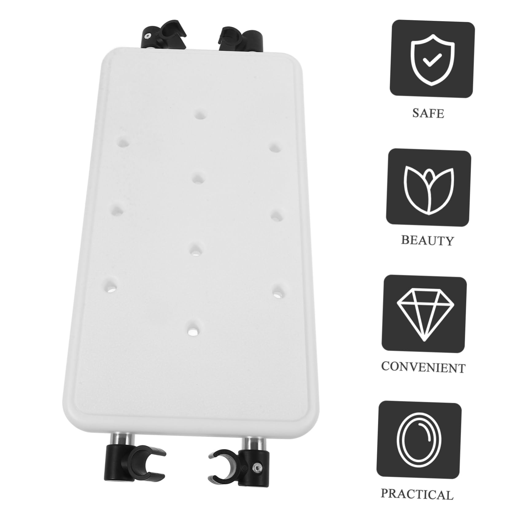 FRCOLOR Accessorio in Lega di Alluminio e Plastico Sostituzione Sedile Reversibile Design Personalizzabile per Facilità D'uso per Deambulatore Comodo per Bagno