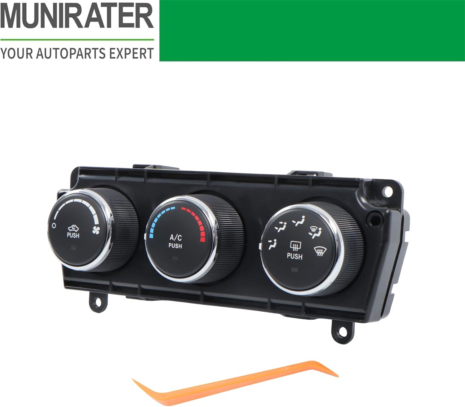 Manual A/C Control Switch Panel with Rear Defrost Replacement for Wrangler 2011-2013 Replacement for 55111168AI