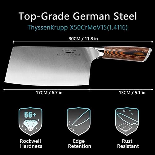 Miniatura 4 de Juego de regalo de Navidad, cuchillo de carne de 7 pulgadas y cuchillo de pelar de 4 pulgadas